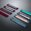 Colorful Long Strip Panels In Multiple Colors For Home Decor Design Elements