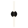 Minimalist Modern Wall Sconces With Black Round Base And White Cylindrical Shade Design