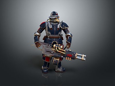 Mech Warrior Mech Soldier Machine Battlearm Mechanical Battlearm Machine Fighter Robot 3d model