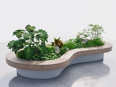 Ecological conference table greening configuration conference table seasoning table shade-happy plant configuration indoor plant configuration model