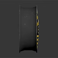 Efficient Electronic Appliance Industrial Fan Impeller With Yellow Black Stripes And Sturdy Construction