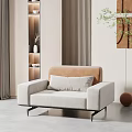 Modern single sofa 3d model