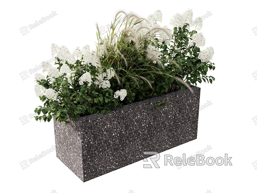 Plant combination flower flower plant green plant box model