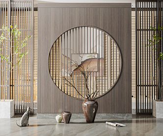 New Chinese Partition Screen 3d model