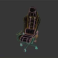 Vintage Leather Gaming Chair Design With Stitched Details Armrests And Wheels