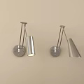 Modern Minimalist Wall Lamp With Adjustable Metal Arm And Sleek Design