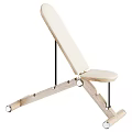 Adjustable Workout Bench With Comfortable Padding And Wooden Frame 3d model