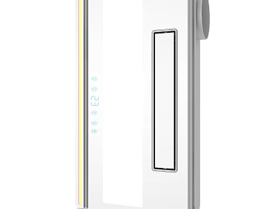 Modern White Kitchen Appliance With Digital Display LED Indicators And Temperature Control 3d model