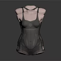 Two Black Sleeveless Vests With Modern Design For Daily Casual Wear