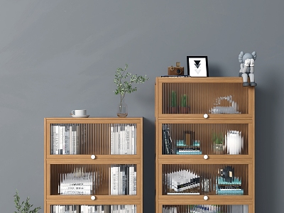 Nordic Sideboard Side Cabinet Bookcase model