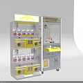 Claw Crane Amusement Equipment With Yellow White Design LOVE Strawberry Theme And Cartoon Characters