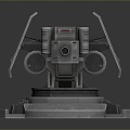 laser tower turret turntable sci-fi tower defense game tower defense sci-fi turret game turret game turret 3d model