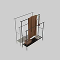 Practical Bathroom Storage Rack With Brown Towel Wicker Basket Brush And White Towels