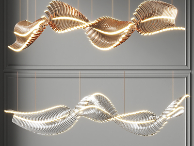 Light Luxury Chandelier Art Chandelier 3d model