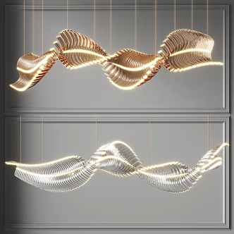 Light Luxury Chandelier Art Chandelier 3d model