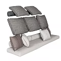 Stylish Decorative Throw Pillows In Gray Beige And Brown Tones For Sofa Decor