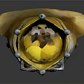 Cute Minion Character Wearing Golden Crown And Blue Armor With Cape