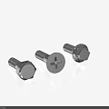Stainless Steel Hardware Bolts With Cross And Hex Head Designs For Industrial Applications