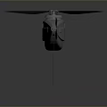 Modern Metallic Solar Powered Aerial Vehicle With Streamlined Body And Propeller