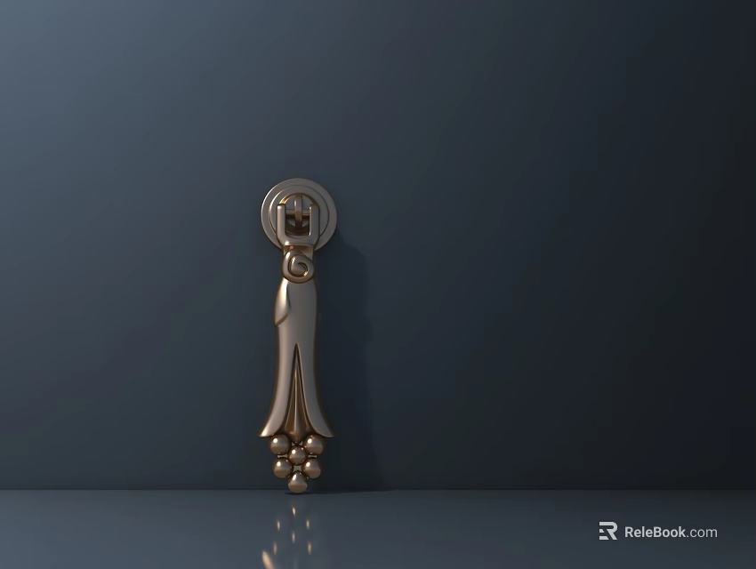 Elegant Gold Lighting Combination With Decorative Design For Modern Interior Decor 3d model 