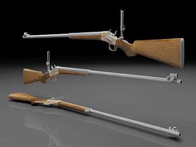 Remington Rifle Vintage Rifle Firearms 3d model Remington Rifle Vintage Rifle Firearms 3d model