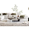 Modern Sofa Coffee Table Combination Sofa Coffee Table 3d model