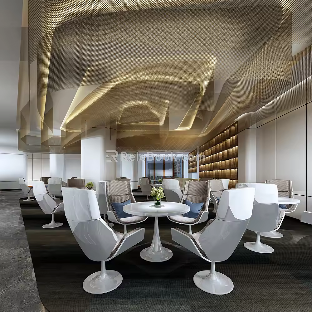 Reception area 3d model
