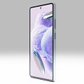 Sleek Modern Smartphone With Curved Display And Vibrant Purple Screen Design