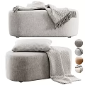 Modern sofa stool 3d model
