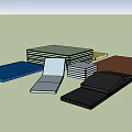 Sports Equipment Featuring Colorful Foldable Exercise Mats And Gym Floor Pads