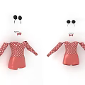 Cute Red Polka Dot Onesies With Black Mickey Mouse Ear Headbands And Red Bow Ties