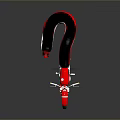 Red Vintage Motorcycle With Black Seat Silver Engine And White Rims