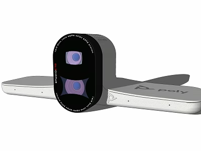Poly Projection Monitoring Device With Dual Lens HD Surveillance Smart Design 3d model