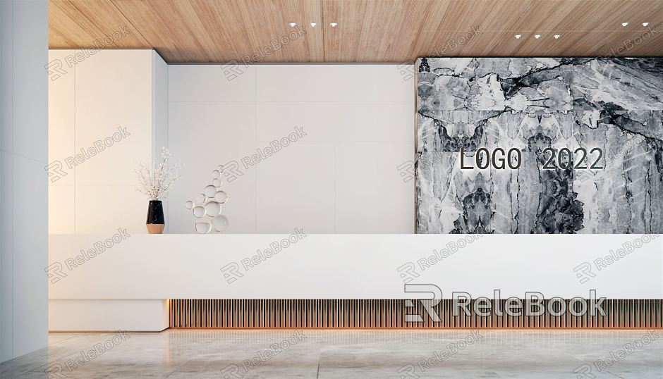 Modern reception desk model