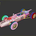Honda White Race Car With Red Circular Logo And Number 11