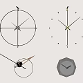 clock wall clock 3d model