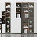 Modern bookcase 3d model