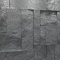 Gray Slate Background Wall With Interlocking Tiles And Natural Textured Surface Design 3d model
