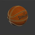 Spalding Orange Basketball With Black Stitching For Sports Training And Games