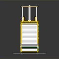 Industrial Conveyor System With Yellow Frame Transparent Guard And Green Belt