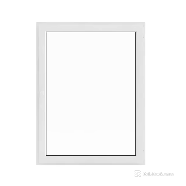 Modern Aluminum Casement Window With Secure Lock And Energy Efficient Features 3d model 