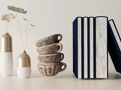 Modern ornaments combination 3d model