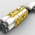 LEGO toy building blocks spaceship sci-fi spaceship spacecraft 3d model