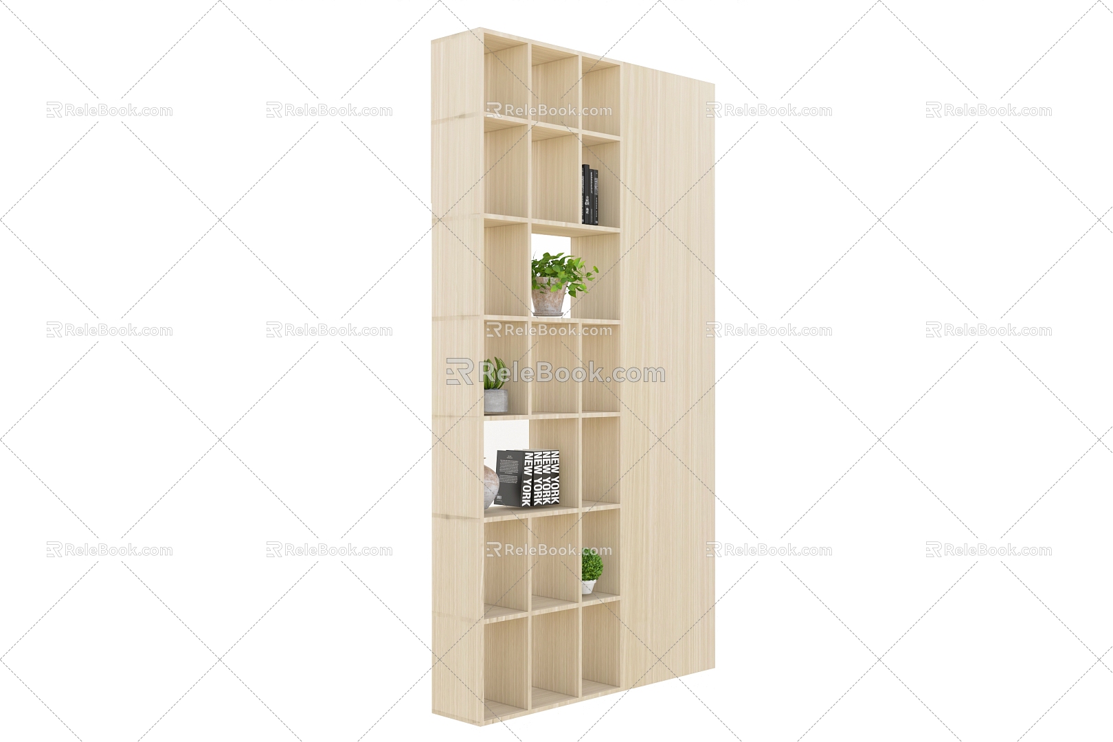 Wooden Storage Rack 3d model