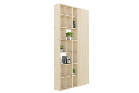 Wooden Storage Rack 3d model