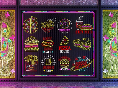 Industrial LOFT Decorative Lamp Food 3d model