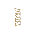 Golden Modern Decorative Sculpture With Hollow Unique Shape And Smooth Surface