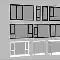 Modern windows combination windows glass windows floor-to-ceiling windows balcony windows bay windows bedroom windows sliding windows casement windows doors and windows 3d model
