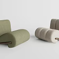 Modern Single Sofa Casual Sofa Chair 3d model