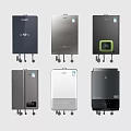 Modern Water Heaters With Various Designs Colors And Control Panels